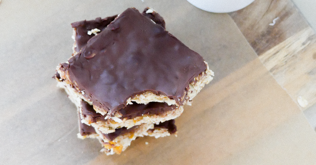 APRICOT & CHOCOLATE BUMPER BARS Cocavo
