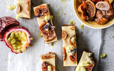 PASSIONFRUIT & FIG CHEESECAKE BARS