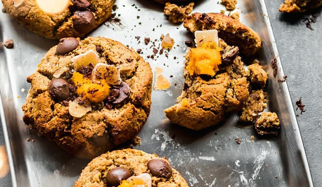 SPICED PUMPKIN, GINGER & CHOCOLATE COOKIES