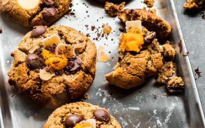 SPICED PUMPKIN, GINGER & CHOCOLATE COOKIES
