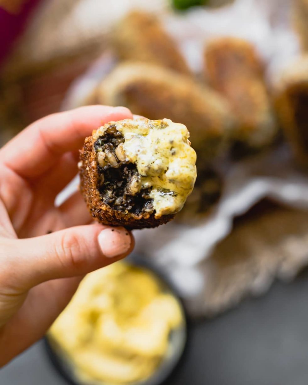 MUSHROOM & BARLEY CROQUETTES Cocavo