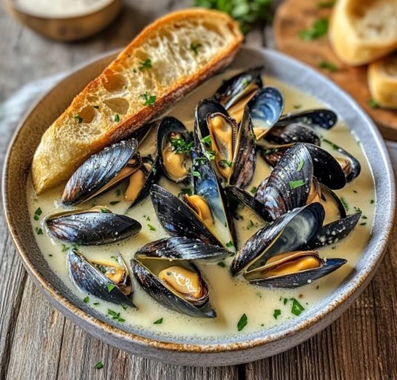 Torrent Bay Mussels in White Wine Sauce