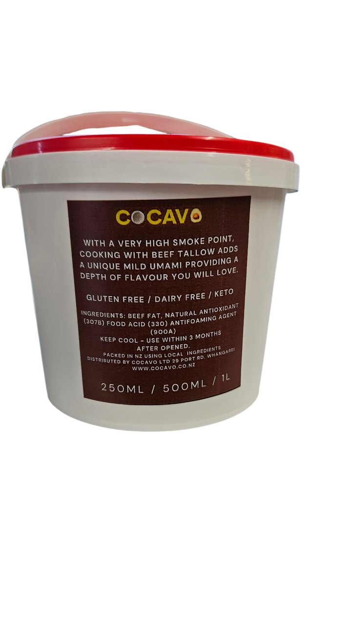 beef tallow back label