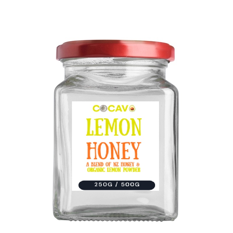 lemon honey jar front