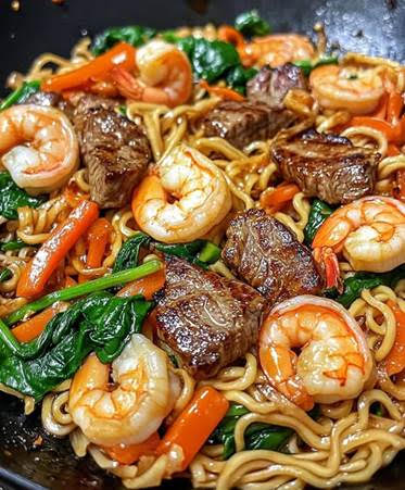 Surf & Turf Stir-Fry Noodles